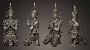 Indian sculptures Guardian angel2 3d model